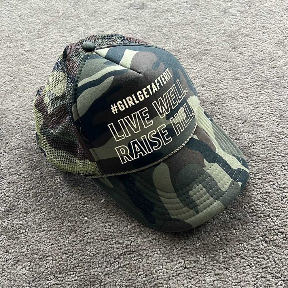 Girl get after it trucker hat
